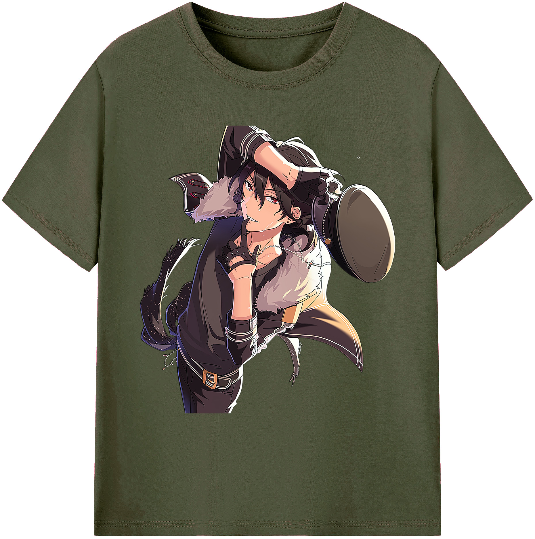 （画像用） あんさんぶるスターズ! Ensemble Stars 綿100％ メンズ半袖Tシャツ｜肌触りやわらか＆通気性